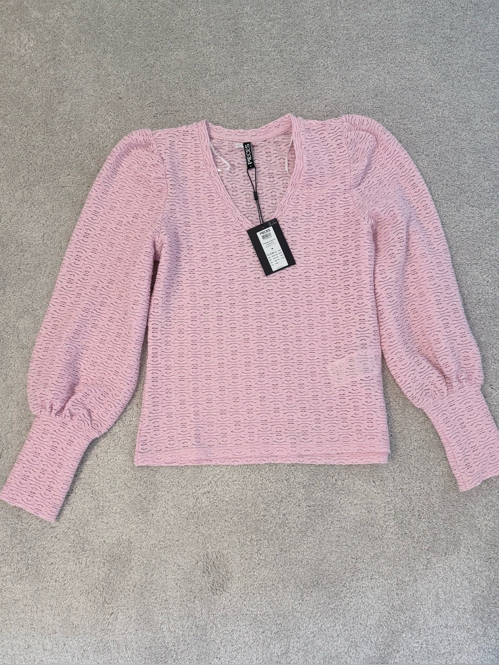 NWT ASOS pink lace top